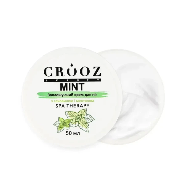 Crooz Зволожуючий крем для ніг з сечовиною та ментолом 50мл - Фото 1 Crooz Зволожуючий крем для ніг з сечовиною та ментолом 50мл - зображення 1