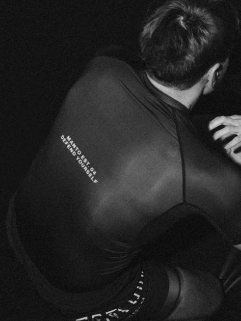 Рашгард MANTO Varsity с коротким рукавом черный XL - изображение 7