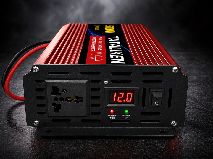 Инвертор с чистой синусоидой 12V → 220V Tataliken 5000W для ноутбука, котла, холодильника и мощной бытовой техники - Фото 3 Инвертор с чистой синусоидой 12V → 220V Tataliken 5000W для ноутбука, котла, холодильника и мощной бытовой техники - изображение 3