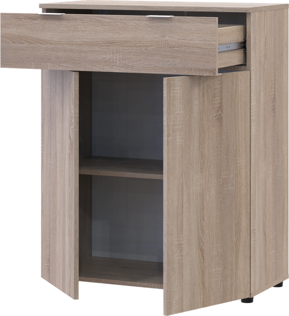 Комод Doros Рон 2 2 фасада 1 ящик 80х38х100 см Дуб сонома (41516295) - изображение 2