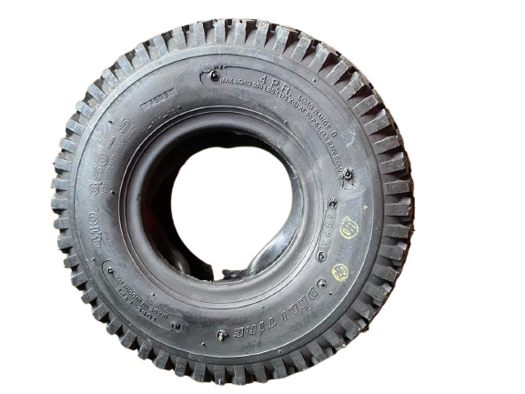 Шина с камерой 4.10/3.50-5 4PR Deli Tire - усиленная для пневматических колес тележек и тачек - Фото 7 Шина с камерой 4.10/3.50-5 4PR Deli Tire - усиленная для пневматических колес тележек и тачек - изображение 7