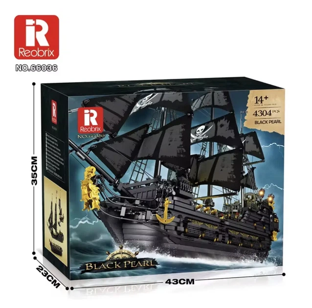 Конструктор корабель Черная Жемчужина 4304 детали Reobrix 66036 - изображение 4