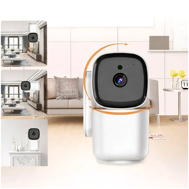 Поворотная Wi-Fi камера 1080p HD для дома и улицы с ночным видением и автоматическим слежением Белый WYZE LS-1732 - Фото 6 Поворотная Wi-Fi камера 1080p HD для дома и улицы с ночным видением и автоматическим слежением Белый WYZE LS-1732 - изображение 6