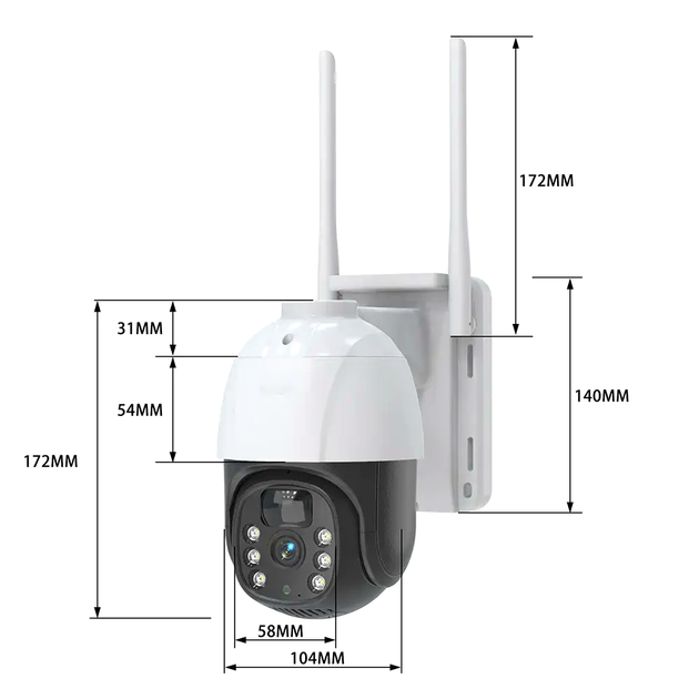 Уличная IP камера видеонаблюдения с солнечной панелью HD ночное видение WiFi поворотная белая LS-672 - Фото 7 Уличная IP камера видеонаблюдения с солнечной панелью HD ночное видение WiFi поворотная белая LS-672 - изображение 7