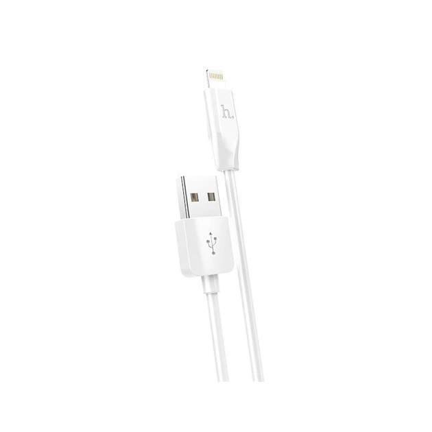Кабель для зарядки и передачи данных USB Type-A - Lightning HOCO X1 1 м 2.4A Белый - Фото 1 Кабель для зарядки и передачи данных USB Type-A - Lightning HOCO X1 1 м 2.4A Белый - изображение 1