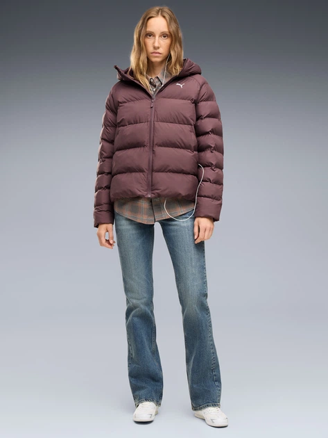 Куртка демисезонная короткая с капюшоном женская Puma Outerwear 68838591 XS Rich Cocoa (4070033528228) - Фото 3 Куртка демисезонная короткая с капюшоном женская Puma Outerwear 68838591 XS Rich Cocoa (4070033528228) - изображение 3