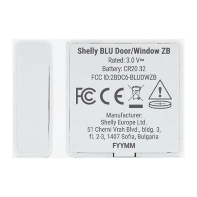 Door/Window Sensor Shelly BLU Zigbee Bluetooth (BLU Door/Window) - изображение 2