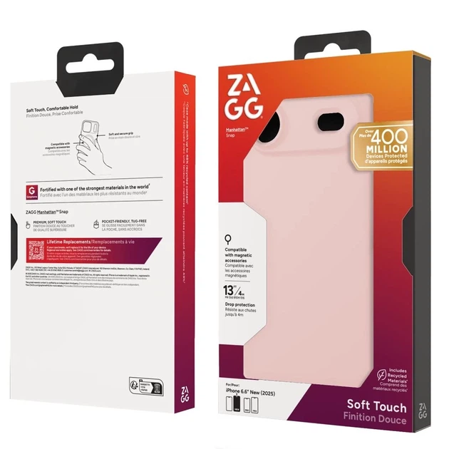 Чохол ZAGG Manhattan Snap для iPhone Air Pink with MagSafe (702319077) - Фото 12 Чохол ZAGG Manhattan Snap для iPhone Air Pink with MagSafe (702319077) - зображення 12