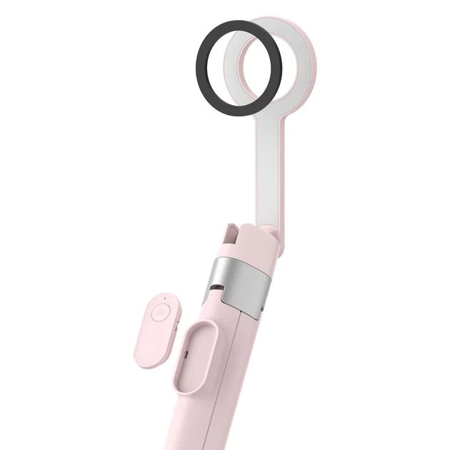 Штатив Tech-Protect L10S Bluetooth Selfie Stick Pink/Grey with MagSafe (5906302340132) - изображение 6
