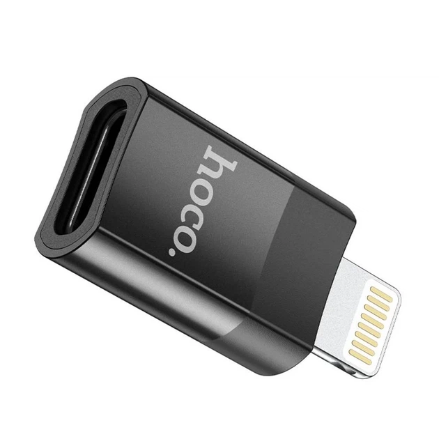 Адаптер Hoco UA17 Type-C to Lightning Black (6931474761996) - Фото 3 Адаптер Hoco UA17 Type-C to Lightning Black (6931474761996) - изображение 3