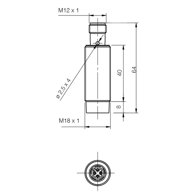 Индуктивный датчик M18/PNP/NO/Sn=12mm/выступая/коннектор М12, AK1/AP-4HNBK Nbk Sensor - Фото 6 Индуктивный датчик M18/PNP/NO/Sn=12mm/выступая/коннектор М12, AK1/AP-4HNBK Nbk Sensor - изображение 6