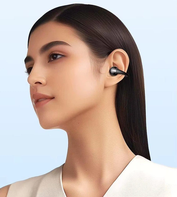 Костные беспроводные наушники-клипсы Langsdom T-30 Pro с направленным Hi-Fi звуком, Bluetooth 5.4, активным AI шумоподавлением и IP65, для спорта и бега Фиолетовый - изображение 6