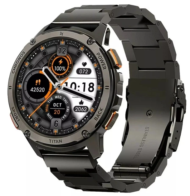 Смарт-часы Maxcom FW110 Titan Chronos Black (MAXCOMFW110TITANBLACK) - Фото 1 Смарт-часы Maxcom FW110 Titan Chronos Black (MAXCOMFW110TITANBLACK) - изображение 1