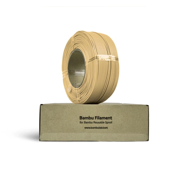 Филамент PLA Matte Desert Tan (11401) Bambu Lab Refill 1 kg - Фото 3 Филамент PLA Matte Desert Tan (11401) Bambu Lab Refill 1 kg - изображение 3