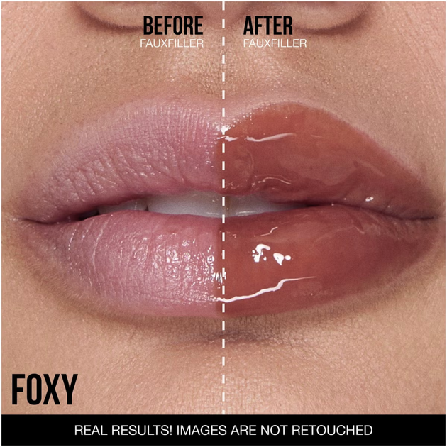 Блеск-филлер Huda Beauty Faux Filler Extra Shine Lip Gloss Foxy 3.9 мл - Фото 8 Блеск-филлер Huda Beauty Faux Filler Extra Shine Lip Gloss Foxy 3.9 мл - изображение 8