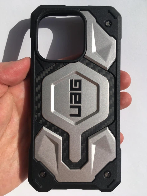 Чехол противоударный UAG Monarch Pro MagSafe (Original) для iPhone 16 Pro Max (6.9") Titanium 114457113636 - Фото 10 Чехол противоударный UAG Monarch Pro MagSafe (Original) для iPhone 16 Pro Max (6.9") Titanium 114457113636 - изображение 10