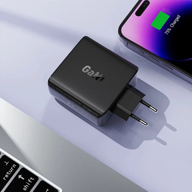 Зарядний пристрій для телефону Acefast PD 100 Вт GaN 3xUSB-C+USB-A Чорний (A94) - зображення 6