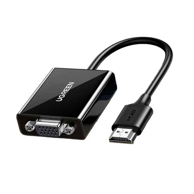 Переходник UGREEN CM611 HDMI to VGA Adapter(UGR-90813) - Фото 2 Переходник UGREEN CM611 HDMI to VGA Adapter(UGR-90813) - изображение 2