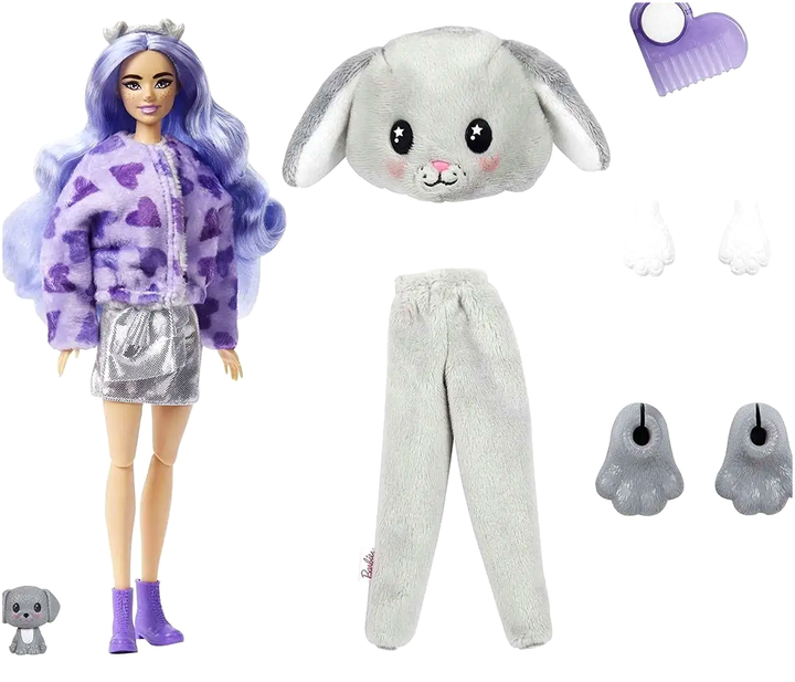 Кукла Barbie Cutie Reveal в костюме собачки с 10 сюрпризами для детей от 3 лет - изображение 3