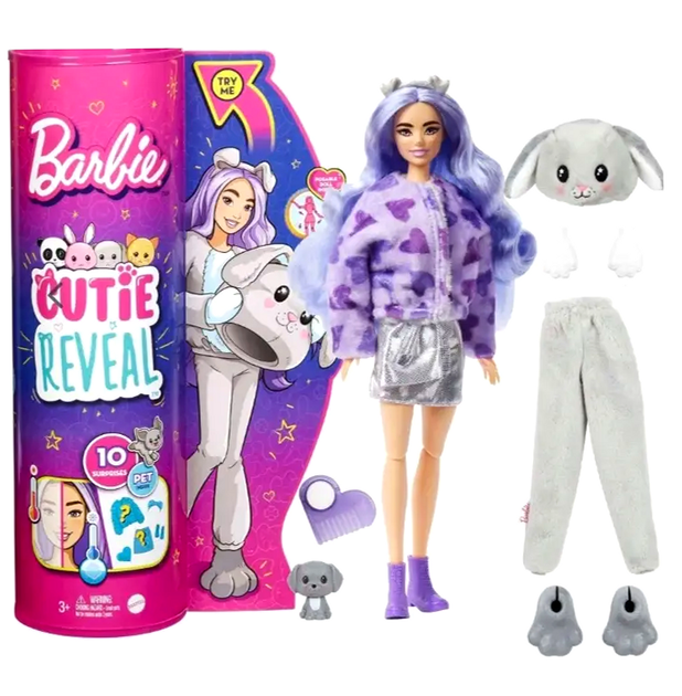 Кукла Barbie Cutie Reveal в костюме собачки с 10 сюрпризами для детей от 3 лет - изображение 7