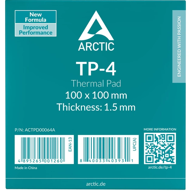 Термоинтерфейс Arctic Thermal Pad TP-4 100x100x1.5mm ACTPD00064A - изображение 3