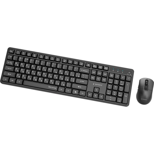 Комплект (Клавиатура и мышь) Gembird KBS-WMS-01-CYRL Black (KBS-WMS-01-CYRL) - изображение 3
