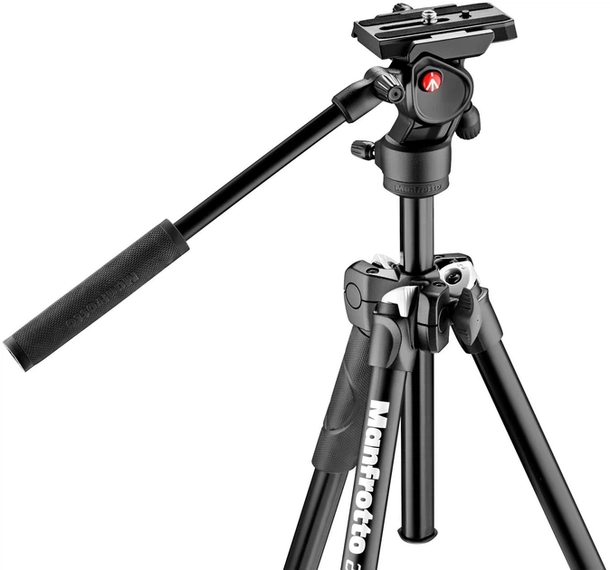 Професійний легкий алюмінієвий штатив Manfrotto 290 Light Fluid Video Kit (MK290LTA3-V) - изображение 2
