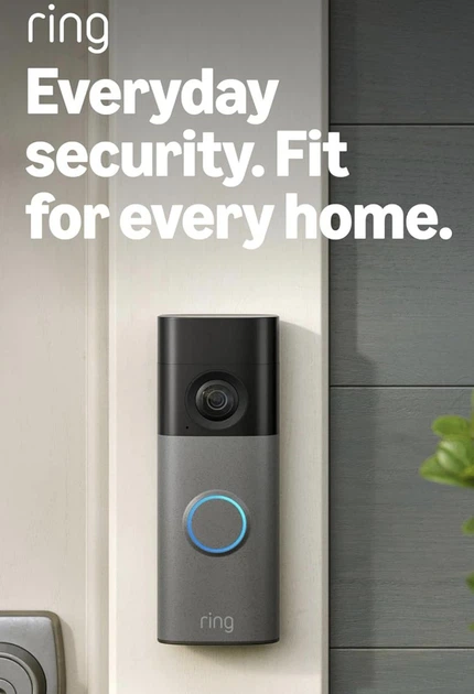 Розумний дверний дзвінок Ring Battery Doorbell Retinal 2K video 6x покращене масштабування двостороння розмова та вбудований акумулятор, модель 2026року - Speckled Gray - зображення 7