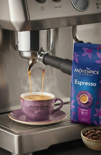 Кофе в зернах Movenpick Barista Espresso 1 кг купаж арабика робуста среднего обжаривания - Фото 5 Кофе в зернах Movenpick Barista Espresso 1 кг купаж арабика робуста среднего обжаривания - изображение 5