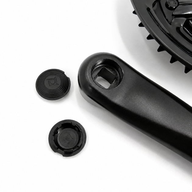 Шатуны велосипедные Prowheel 48/38/28T 170 мм под квадрат, черные, с защитой цепи - Фото 3 Шатуны велосипедные Prowheel 48/38/28T 170 мм под квадрат, черные, с защитой цепи - изображение 3