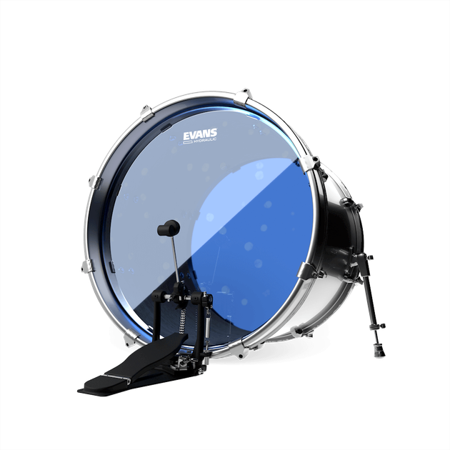Пластик для бас-барабана Evans 22" HYDRAULIC BLUE Bass - зображення 2