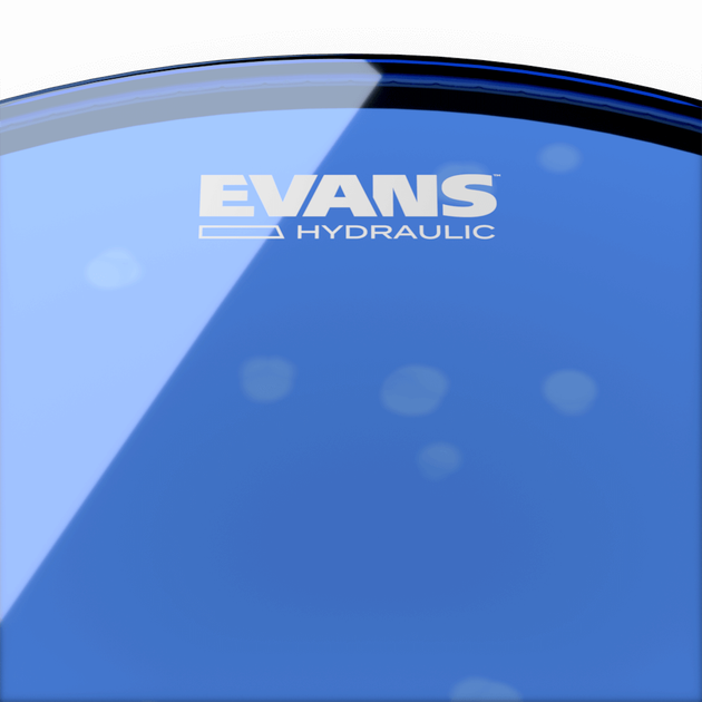 Пластик для бас-барабана Evans 22" HYDRAULIC BLUE Bass - зображення 3