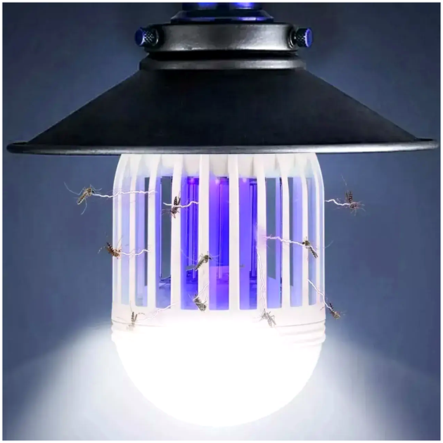 Лампа уничтожитель насекомых 9Вт для дома и улицы 60 кв м пластик Zapp Light LS-81 - изображение 5