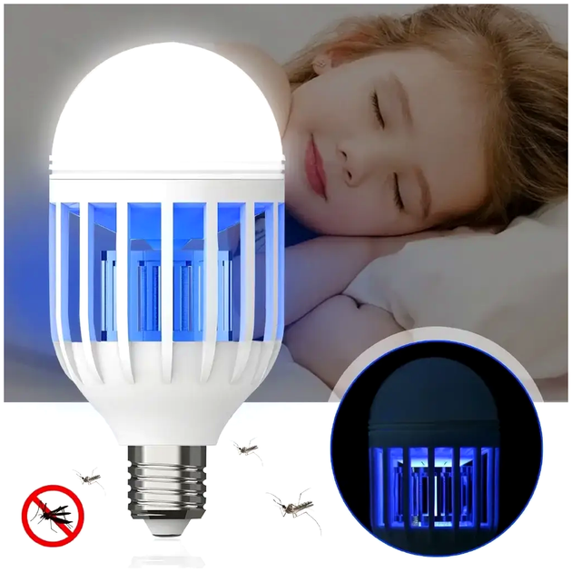 Лампа уничтожитель насекомых 9Вт для дома и улицы 60 кв м пластик Zapp Light LS-81 - изображение 8