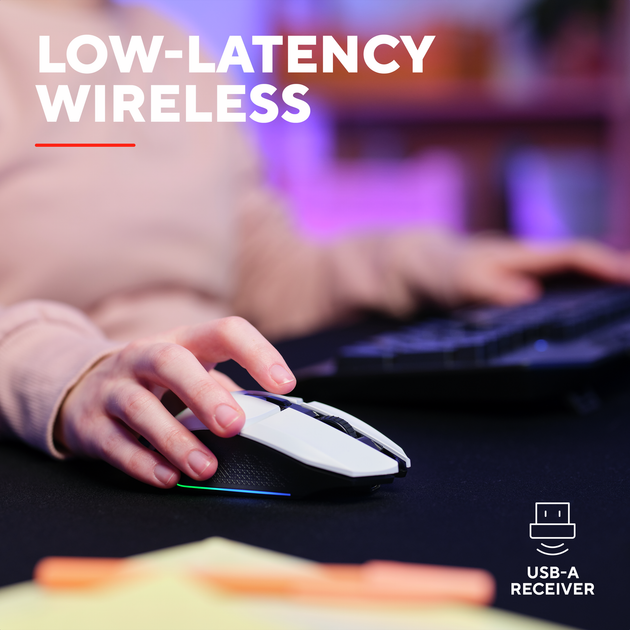 Миша Trust GXT 110 Felox RGB Wireless White (TR25069) - зображення 8