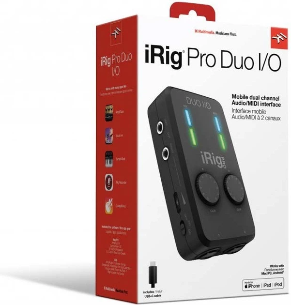 Аудіоінтерфейс IK Multimedia iRig Pro Duo I/O (38602) - Фото 3 Аудіоінтерфейс IK Multimedia iRig Pro Duo I/O (38602) - зображення 3