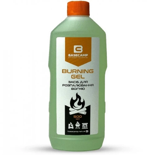 Гель для розпалювання BaseCamp Burning Gel 500 ml Black (100008122) - Фото 2 Гель для розпалювання BaseCamp Burning Gel 500 ml Black (100008122) - изображение 2