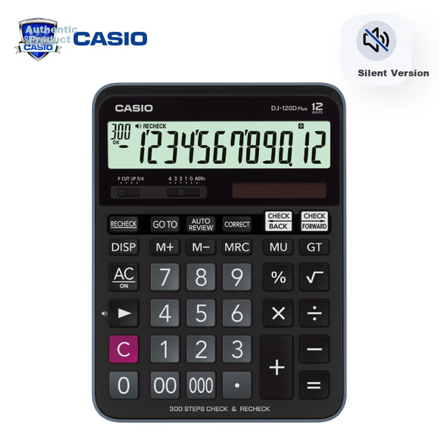 Калькулятор офисный Casio DJ-120DPlus, 300 шагов - изображение 4