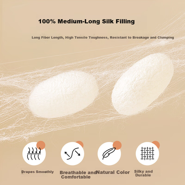 Ковдра Boyang Home Textile 100% шовкова, дитяча, бавовняна, антибактеріальна, шовкова, весняно-осіння, серцевина, приблизно 2,8 дюйма, 150*210 см - Фото 4 Ковдра Boyang Home Textile 100% шовкова, дитяча, бавовняна, антибактеріальна, шовкова, весняно-осіння, серцевина, приблизно 2,8 дюйма, 150*210 см - изображение 4