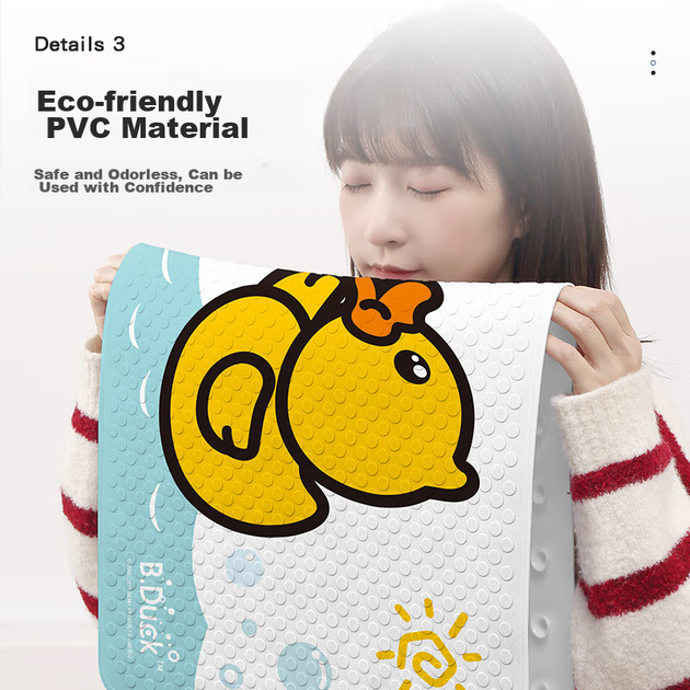 Dajiang, Little Yellow Duck, фирменный противоскользящий коврик для ванной комнаты, детская душевая, противоударный коврик для ванной, 50x80 см. - изображение 8