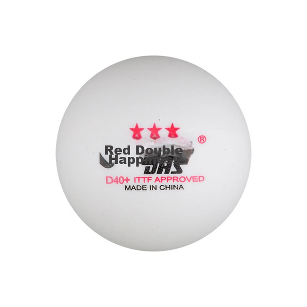Мяч для настольного тенниса DHS Three Star, Sai Ding ABS, новый материал 40+, профессиональный соревновательный мяч Three Star, белый. - зображення 8
