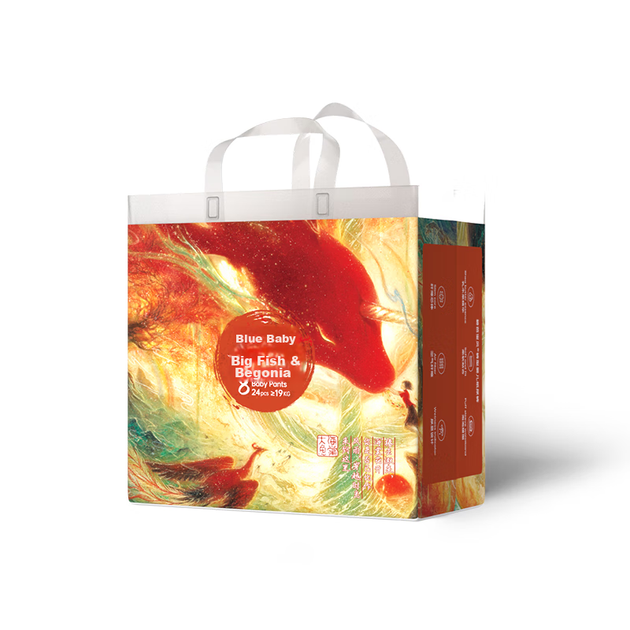 Підгузки-трусики Bibabaobei Big Fish & Begonia 4XL (від 19 кг), 24 шт - Фото 1 Підгузки-трусики Bibabaobei Big Fish & Begonia 4XL (від 19 кг), 24 шт - зображення 1