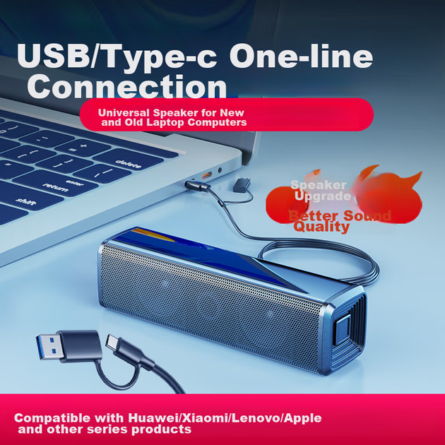 Компьютерная колонка SADA V-168 2.0 Black, USB + Type-C - изображение 4