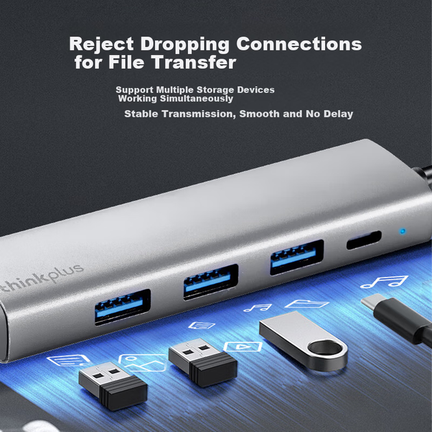 Адаптер LRA3 USB-Ethernet RJ45 гігабітний для ноутбука, для ThinkPad/Lenovo - зображення 4