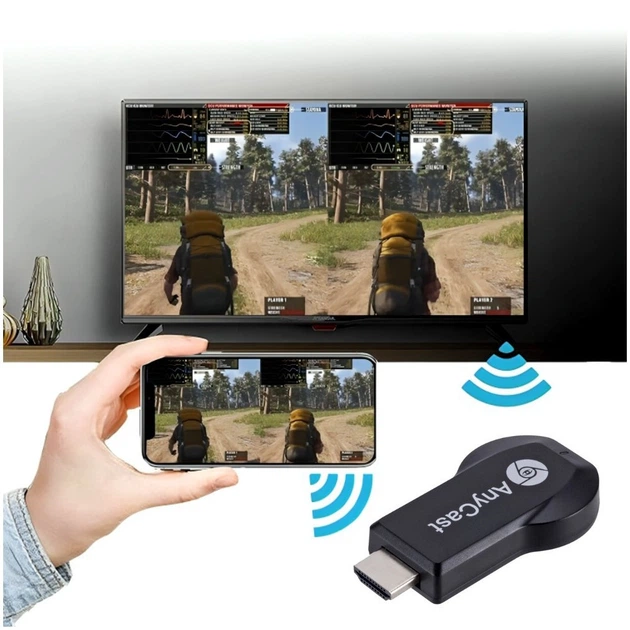 Універсальний медіаплеєр HDMI USB AnyCast адаптер FullHD 0.31W micro USB чорний для трансляції екрана на телевізор - зображення 6