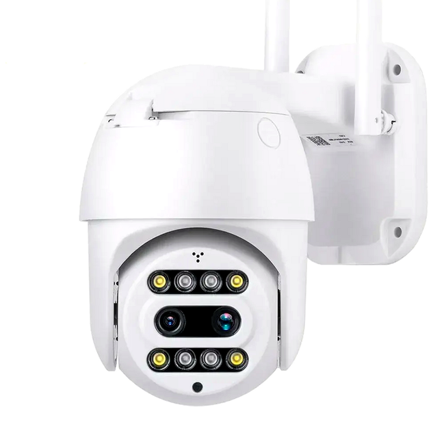 Камера видеонаблюдения IP 2 Мп с WiFi и ИК подсветкой уличная белая TRM-417 - изображение 3