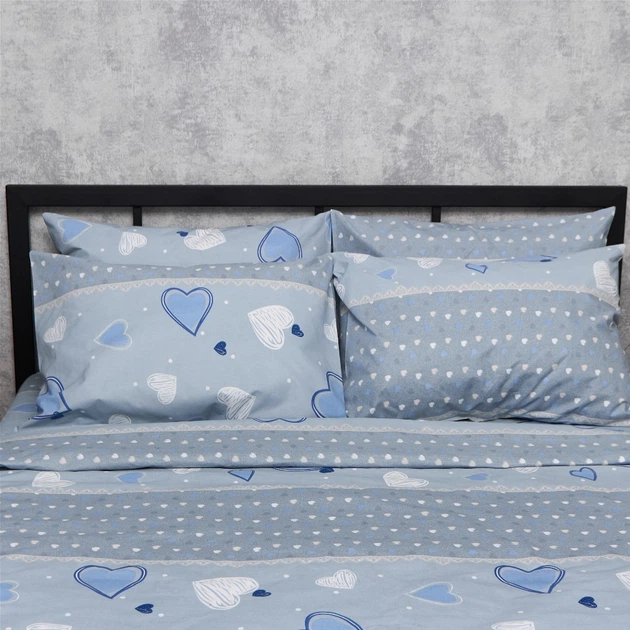 Комплект постільної білизни Moon&Star Полуторний 143x210 наволочки 2x70x70 Pastel Love Бязь Gold Люкс (MS-820014822) - Фото 3 Комплект постільної білизни Moon&Star Полуторний 143x210 наволочки 2x70x70 Pastel Love Бязь Gold Люкс (MS-820014822) - зображення 3