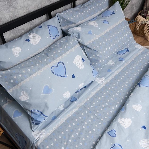 Комплект постільної білизни Moon&Star Полуторний 143x210 наволочки 2x70x70 Pastel Love Бязь Gold Люкс (MS-820014822) - Фото 6 Комплект постільної білизни Moon&Star Полуторний 143x210 наволочки 2x70x70 Pastel Love Бязь Gold Люкс (MS-820014822) - зображення 6