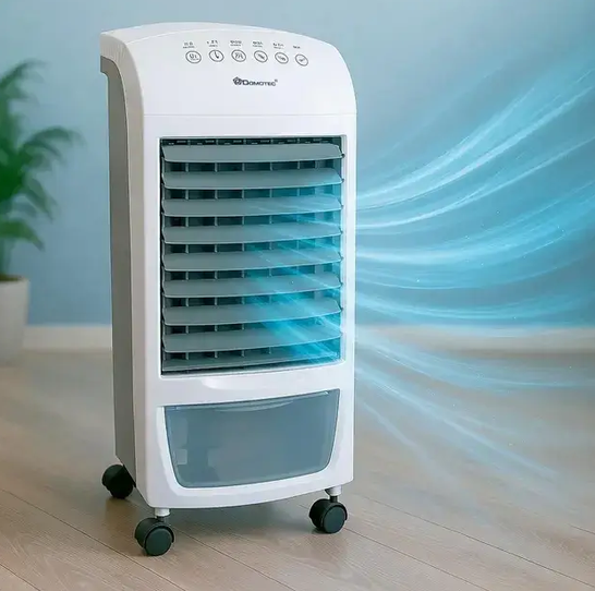 Мобильный воздухоохладитель Domotec MS-1628 60 Вт, напольный климатический комплекс 3 режима, бак 4 л, пульт ДК, белый - изображение 6