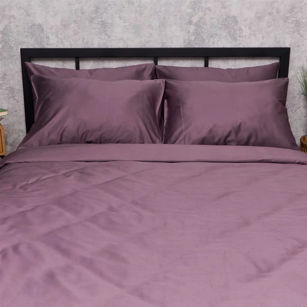 Комплект постельного белья Moon&Star Евро 200x220 наволочки 4x50x70 Velvet Plum Сатин Premium (MS-820016813) - изображение 3